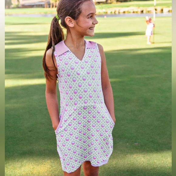 Turtles & Tees Other - Turtles & Tees Golf Print Dotty Athletic Dress size Small/6-7